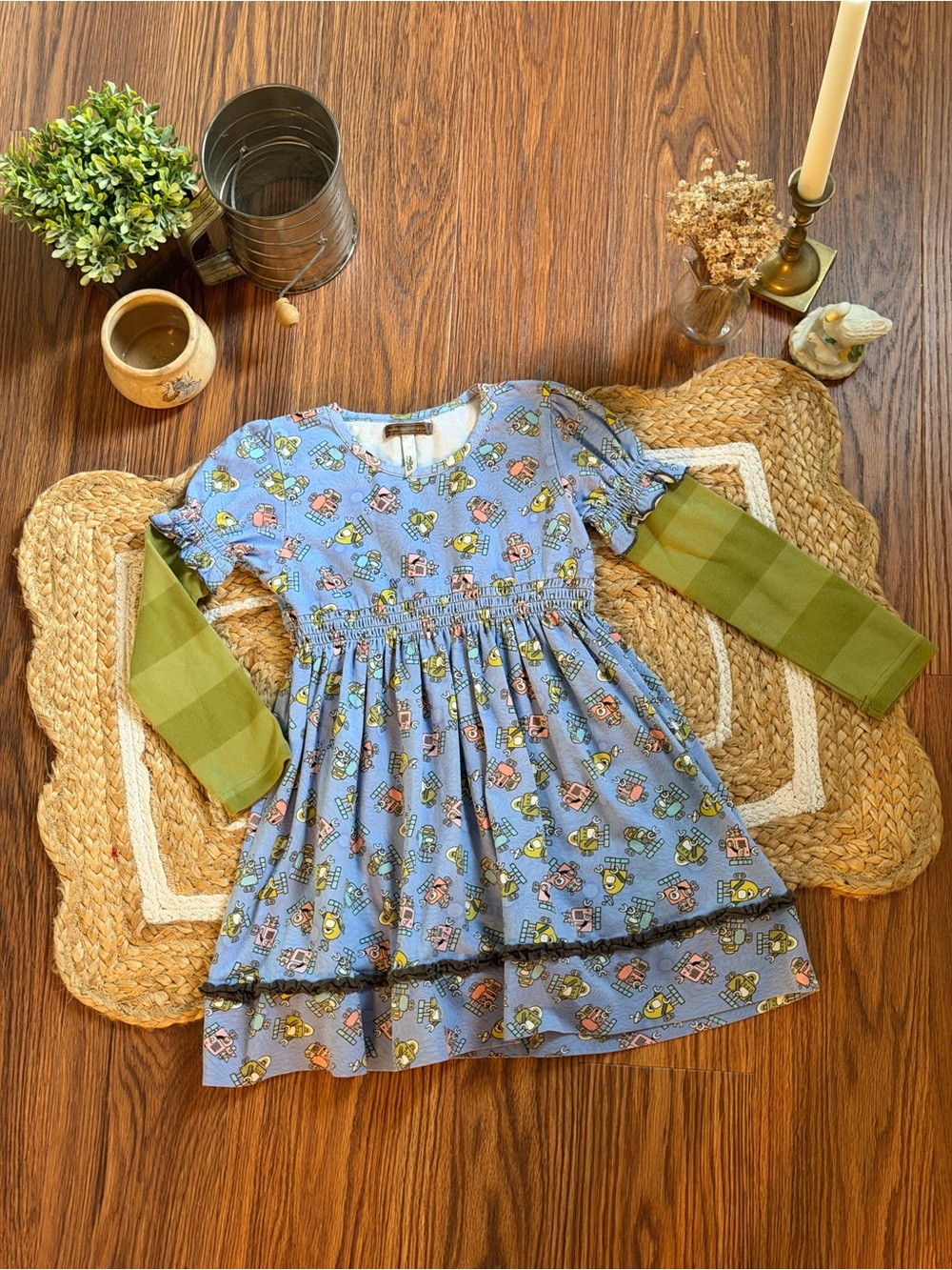 Matilda Jane "You & Me" robot print dress Size 4
